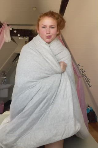 sexy Energetic Extra Small Innies Innocent Naked Natural Perky ginger Porn GIF