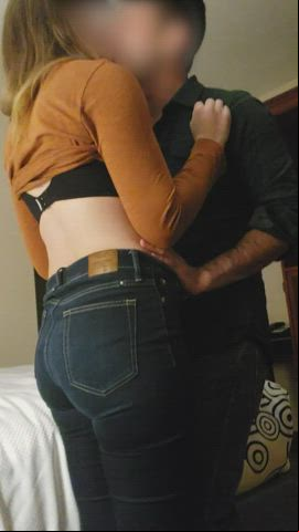 Amateur Bull Cuckold Foreplay Hotwife Kissing Military Undressing Porn GIF