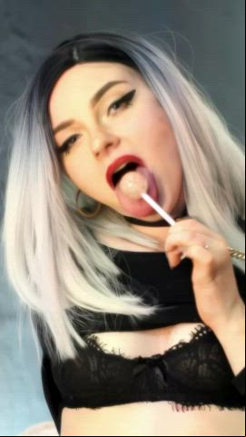 Ahegao blowjob sperm Gamer whore gf lady GF Tongue Fetish Porn GIF