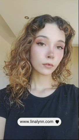 18 Years old 19 Years mature Babe Brunette charming Model Selfie young Webcam Porn GIF