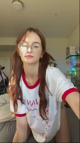 Ahegao charming girls Porn GIF