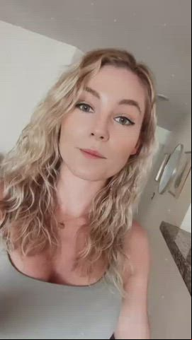 blonde pretty Hair Porn GIF